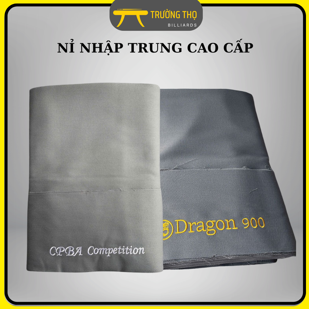 Nỉ vải bàn Bida DRAGON 900 -Vải bàn Bi a Lỗ CPBA - CHỮ THÊU- NỈ LÔNG CỪU- HÀNG NHẬP TRUNG