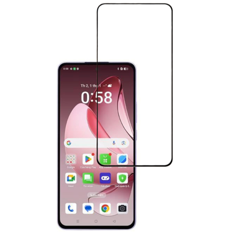 Combo 2 cường lực Oppo Reno 13F/ 13F 5G kính full màn hình full keo