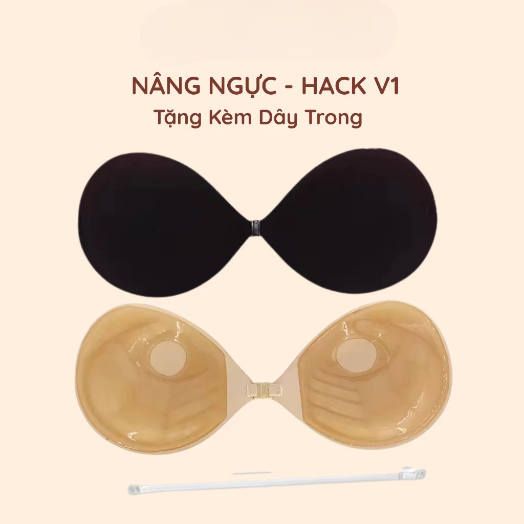 [Peinn] Miếng dán ngực cài trước nâng ngực siêu dính, Áo bra dán Ngực Silicon bàn tay hở lưng -CHILL