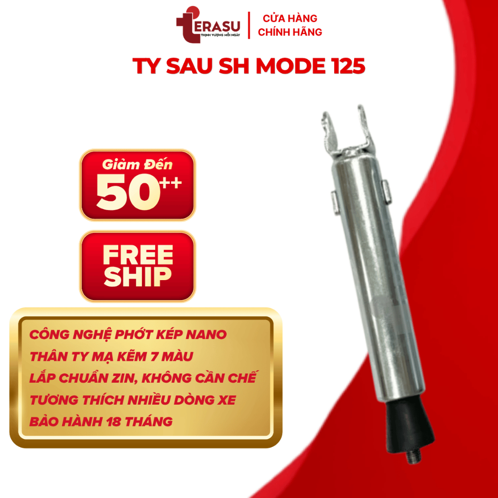 Ty Sau SH Mode, Ty Phuộc Sau Xe SH Mode Nhún Êm Bền Chuẩn Zin Thương Hiệu Ikada (BH 18 Tháng)
