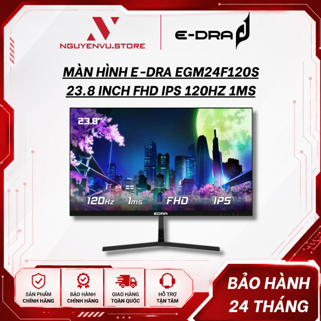 Màn hình Gaming E-dra EGM24F100H (23.8"/FHD/IPS/100Hz/1ms) /EGM24F100PV 23.8" / EGM22F100 21.5" / EGM27F100H 27" 100Hz