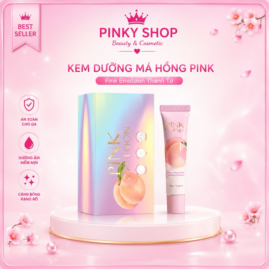 [Chính Hãng] Kem Dưỡng Má Hồng - Mi Hồng - Hồng Ti - Pink Emulsion