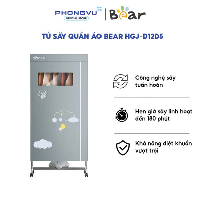 Tủ sấy quần áo Bear HGJ-D12D5 - Bảo hành 18 tháng