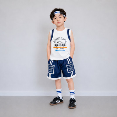 Bộ thể thao bé trai TIHON cao cấp set ba lỗ thun cotton co giãn in hình đua xe cực ngầu SET0744269