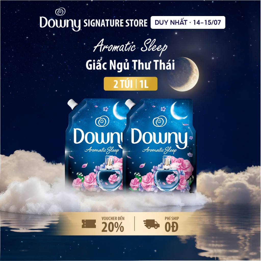 Combo 2 Nước Xả Vải Downy Nhiều Mùi 1L