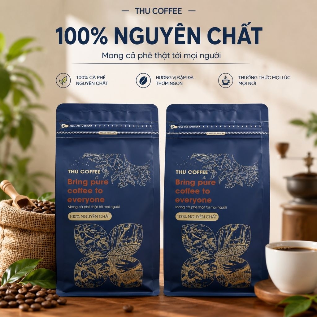 [ Giá tốt ]  1kg Cà Phê  Arabica nguyên chất . 2 gói 500g