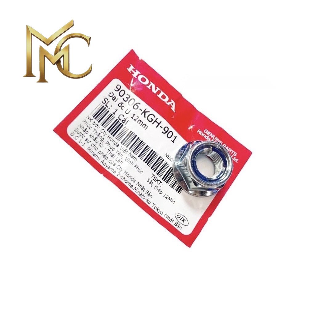Đai ốc Trục U 12mm Dùng Chung Nhiều Xe Honda ( 90306KGH901 ) MC