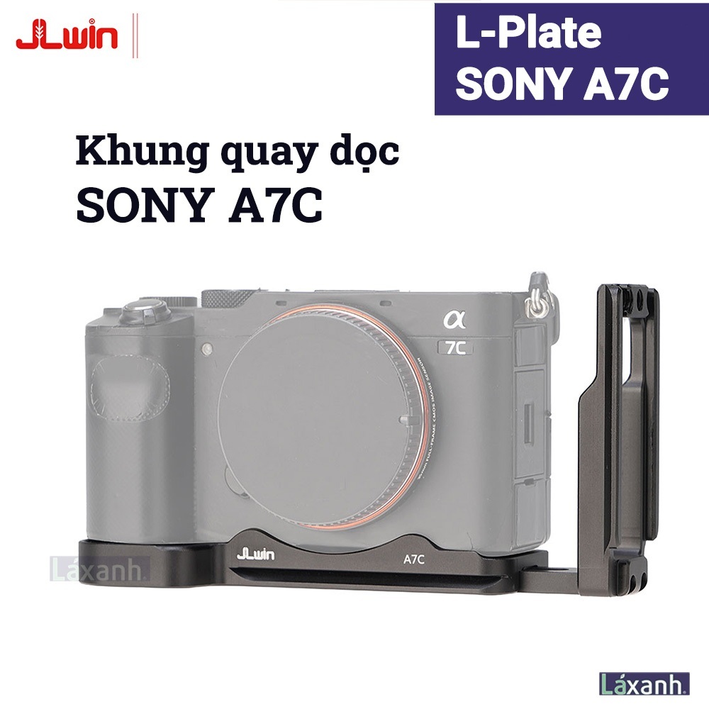 L-Plate Sony A7C hãng JLWin  | Lplate khung quay dọc bracket báng tay cầm giá đỡ đế thép handcase ha