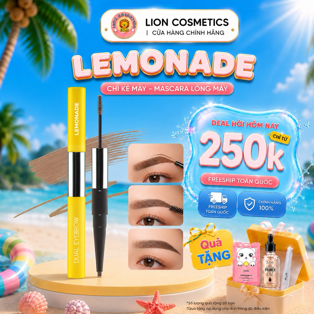 [LEMONADE] Chì Kẻ Mày & Mascara Lông Mày 2 Đầu LEMONADE Chính Hãng Chì Kẻ Mày Siêu Mảnh Mascara Chốn