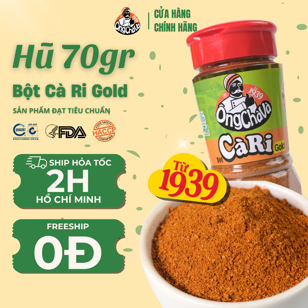 Bột Cà Ri Ướp Ông Chà Và 70g (Curry Seasoning Powder)