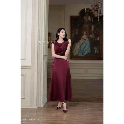 Đầm Lụa Hè Nữ MY WAY Không Tay Dáng Xòe Dài Maxi Nhẹ Nhàng Nữ Tính 9MD11645