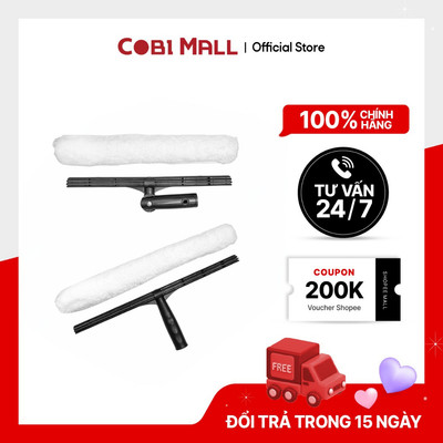 Cây Lau Kính 35cm/ 45cm Siêu Sạch, Nhẹ Nhàng, Tiện Lợi Có Cán Cố Định/ Cán Gập Cobi Home