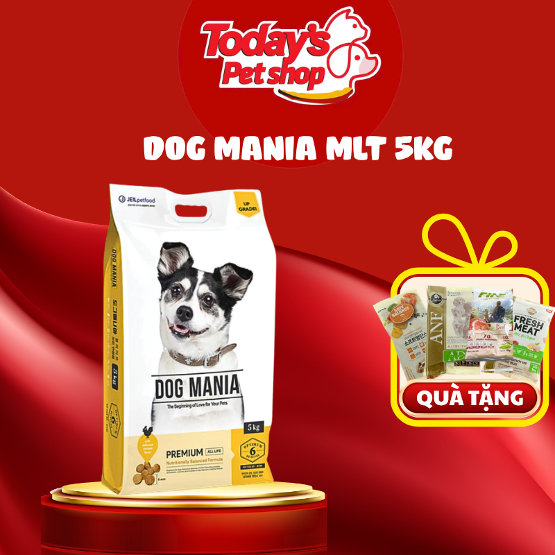 [5KG] DOG MANIA PREMIUM - Thức ăn hạt khô cho chó mọi lứa tuổi Dog Mania PREMIUM