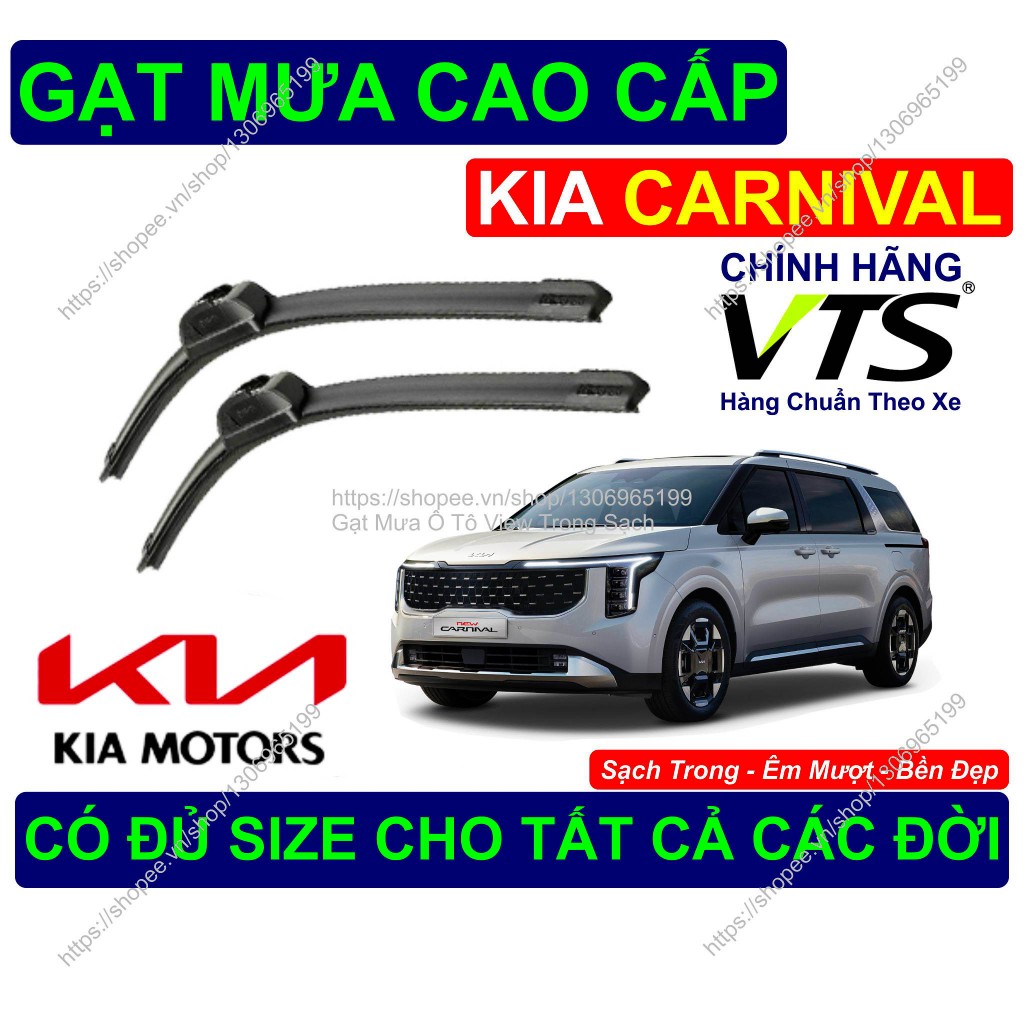 Gạt Mưa Bền Đẹp Kính Lái KIA CARNIVAL, Cặp Gạt Mưa Kính Lái KIA CARNIVAL, Có Đủ Size Cho Các Đời Xe 
