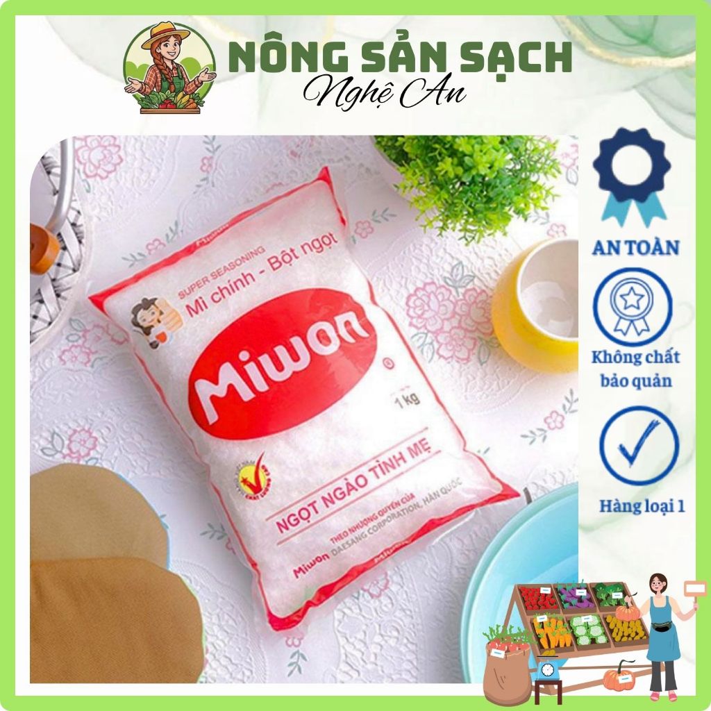 Mì chính Miwon gói 454g - Bột ngọt gia vị cao cấp, tăng hương vị món ăn - Hàng công ty chính hãng