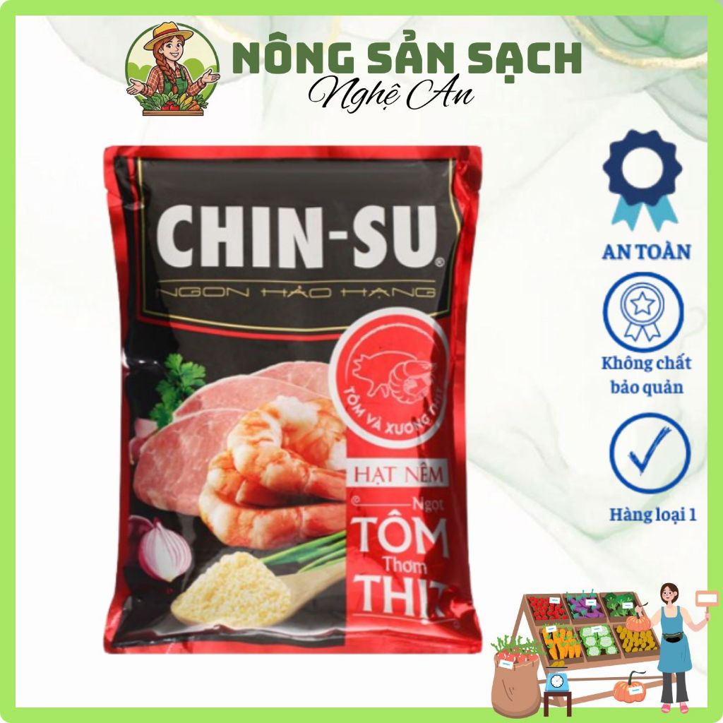Hạt Nêm Chin-Su 500g - Hạt Nêm Ngọt Thanh Từ Nấm Và Rau Củ, Gia Vị Nêm Nếm Đậm Đà Cho Món Ngon