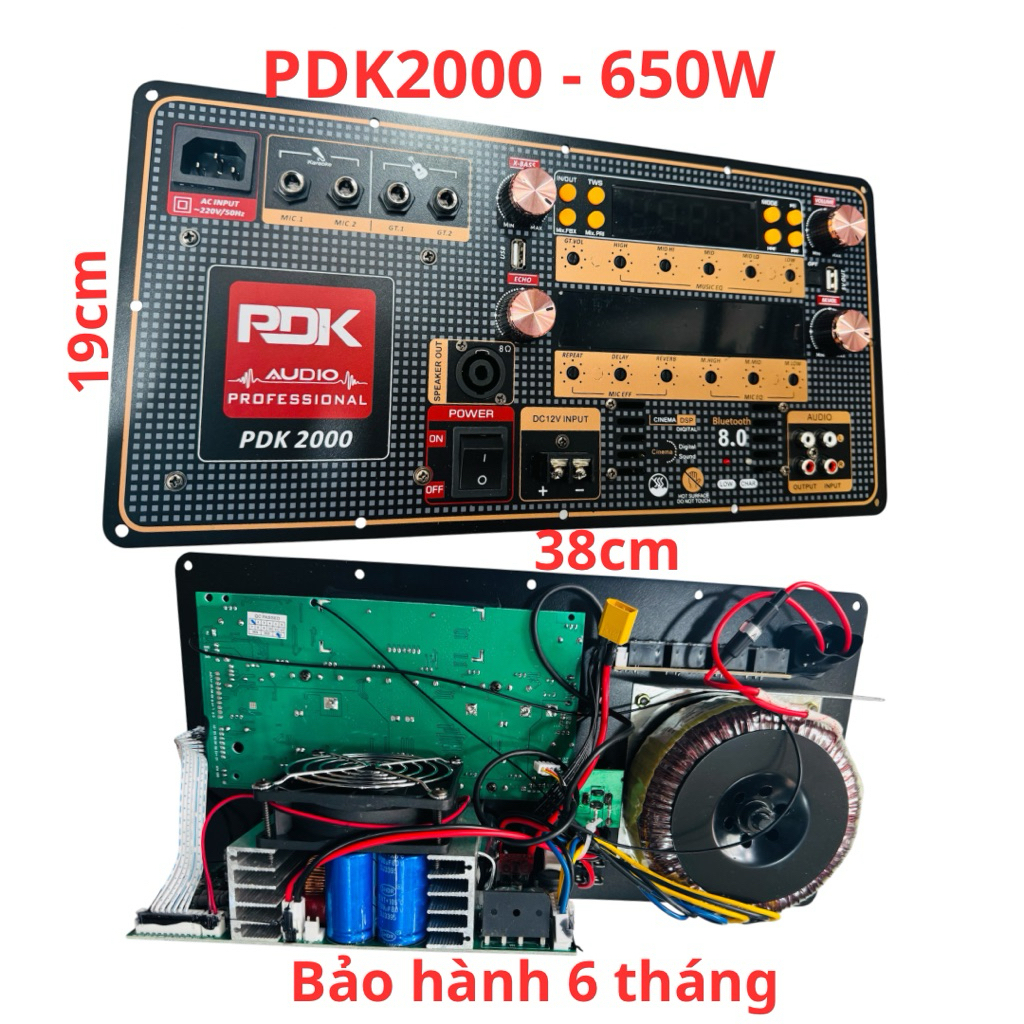 Mạch loa PDK2000 và PDK2000X công suất 600W đầy đủ chức năng mới