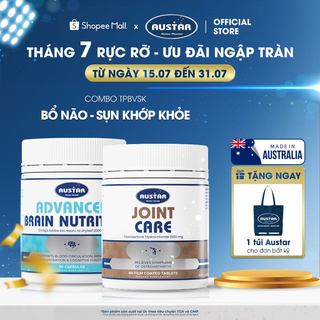 Combo TPBVSK Austar Advanced Brain Nutrition & TPBVSK Austar Joint Care