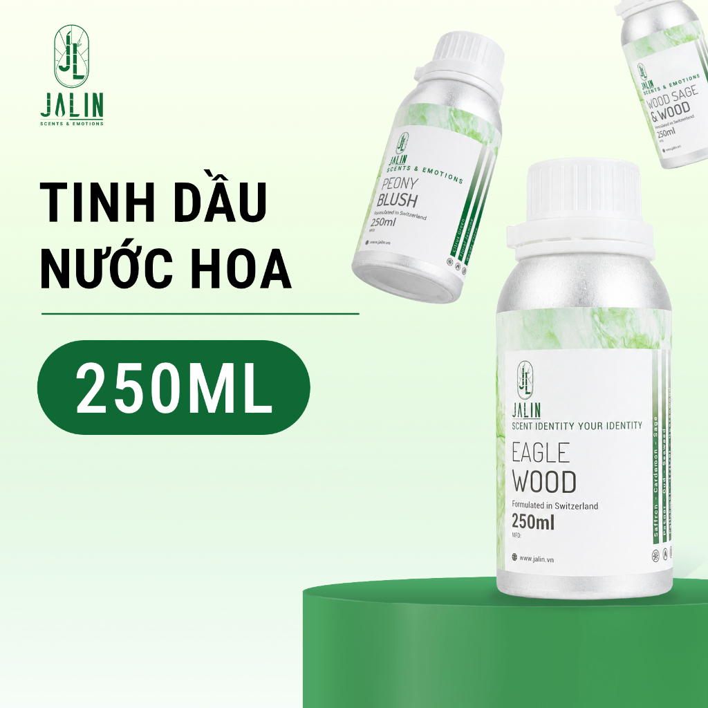 Tinh dầu nước hoa Jalin - Dung tích 250ml - Chai nhôm - Tùy chọn hương