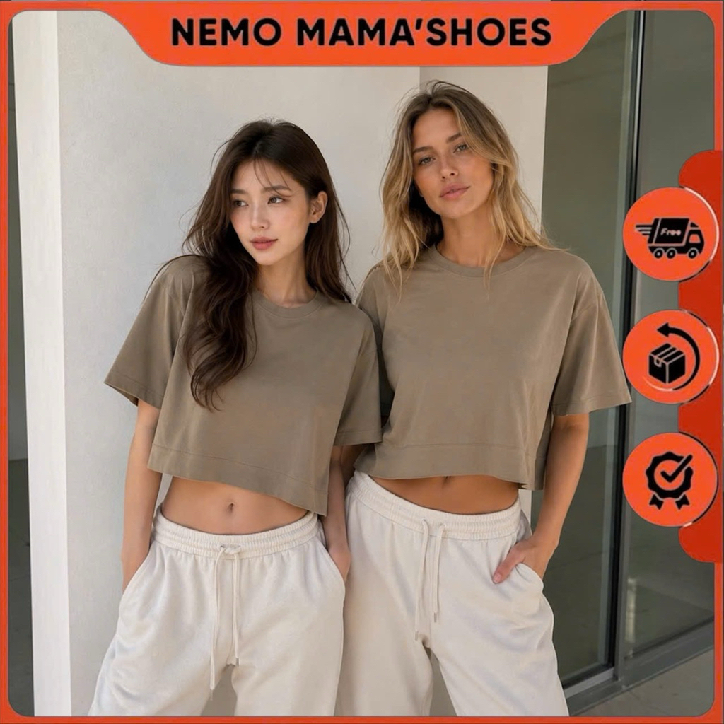 MOHITO ÁP THUN DÁNG CROPTOP FORM XUÔNG RỘNG (Q260312003)
