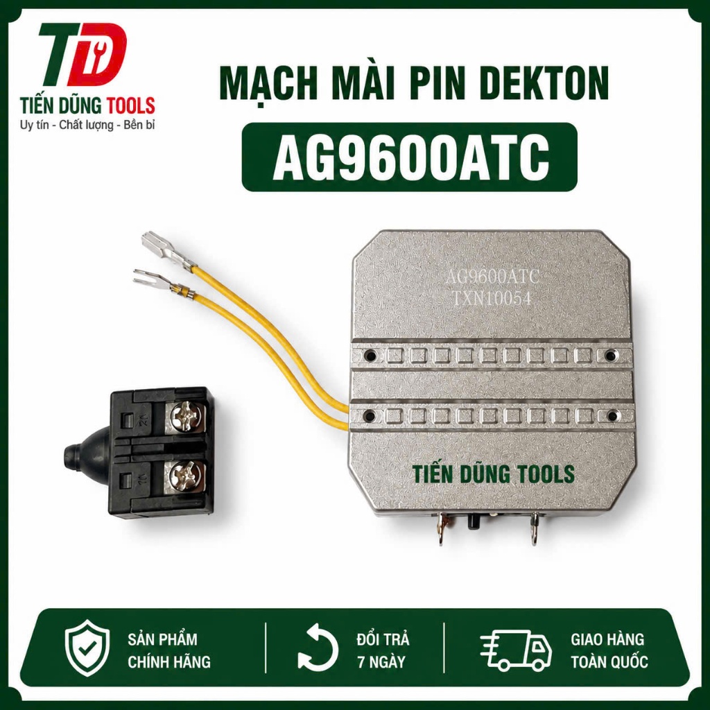 Mạch Và công tắc thay thế cho Máy Mài Pin Dekton M21-AG9600, M21-AG9600PRO, M21-AG100S, M21-AG100PRO