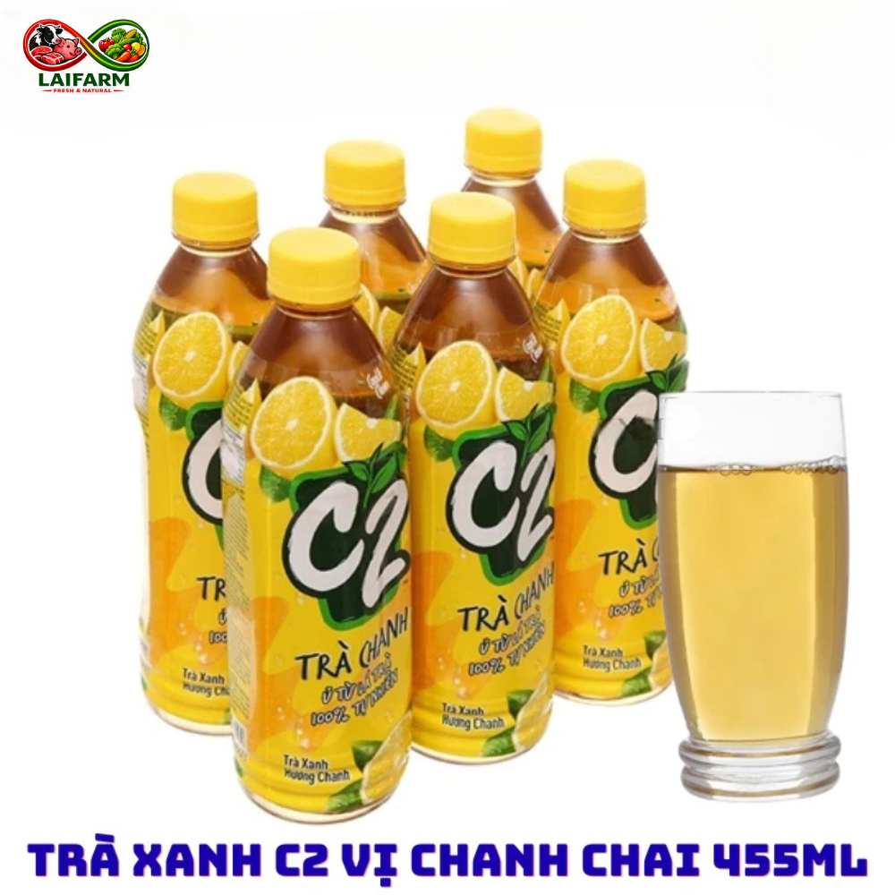 [Laifarm] C2 nước trà xanh chanh 455ml