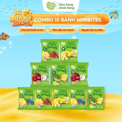 [DATE 60-90 NGÀY] Bánh Ăn Dặm Mini Bites Mămmy bổ sung canxi hỗ trợ tập nhai cho bé từ 6 tháng