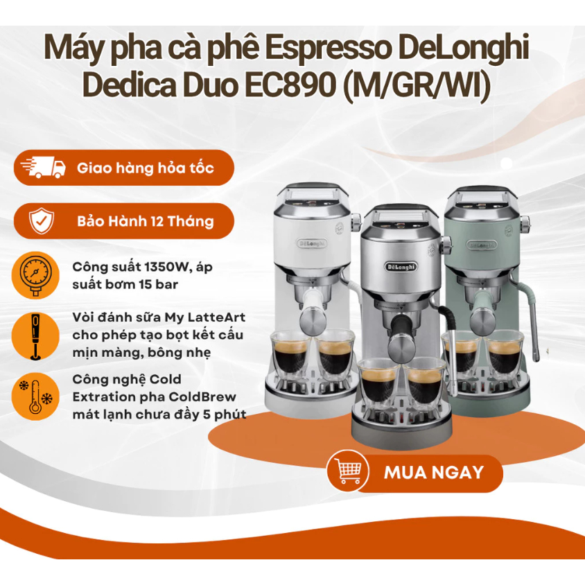 Máy pha cafe Delonghi EC890.GR