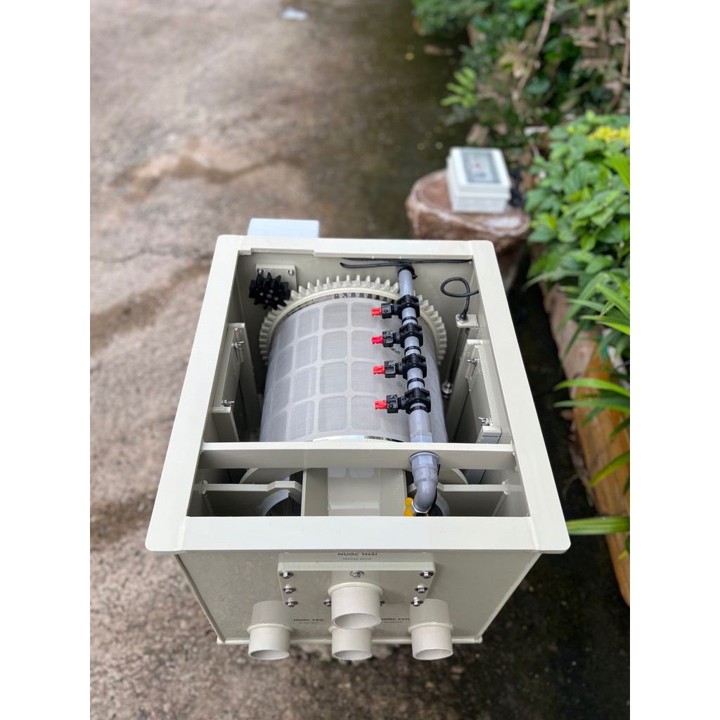 Made in Viet Nam - Drum Filter 12 Khối/H - Máy Lọc Tách Phân Cá Tự Động Hồ Cá Koi, Thuỷ Sản Công Ngh