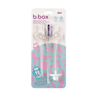 [QUÀ TẶNG] b.box Bộ ống hút thay thế và dụng cụ vệ sinh tiện dụng cho bình nước 360 độ