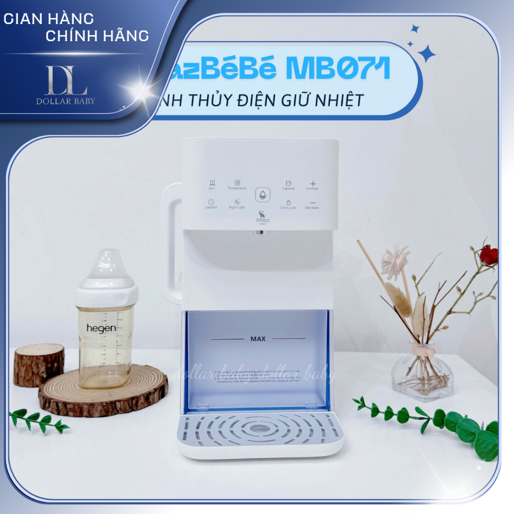 Bình thủy điện, bình đun nước giữ nhiệt pha sữa thông minh Moaz bebe MB071