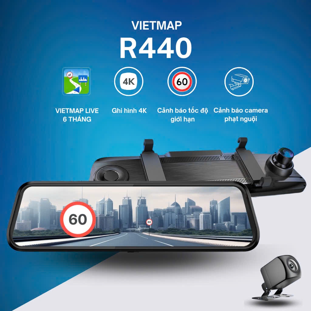 Camera hành trình quan sát ghi hình ảnh, Model R440 Vietmap - Hãng Chính Hãng