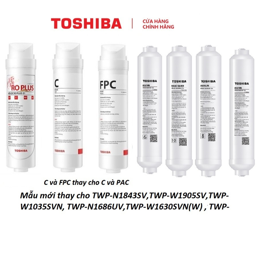 Bộ lọc Toshiba New thay thế TWP-N1843SV,TWP-W1905SV,TWP-W1035SVN, TWP-N1660SVN,TWP-N1686UV,TWP-H1630