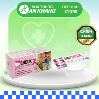 Que thử rụng trứng Biocheck LH Ovulation Rapid Test hộp 7 que [Nhà Thuốc An Khang - Chính Hãng 100%]