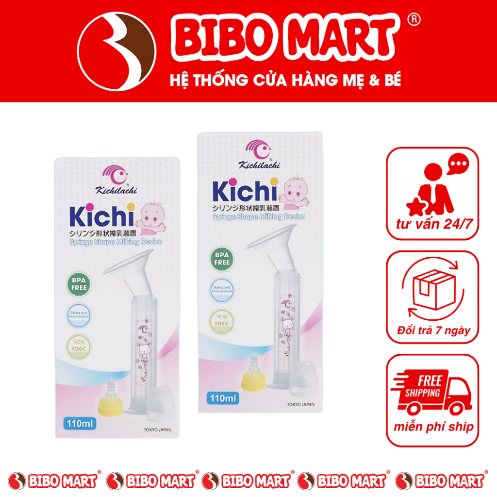 Dụng cụ hút sữa xi lanh xilanh cầm tay cho mẹ 100ml KICHILACHI KICHI