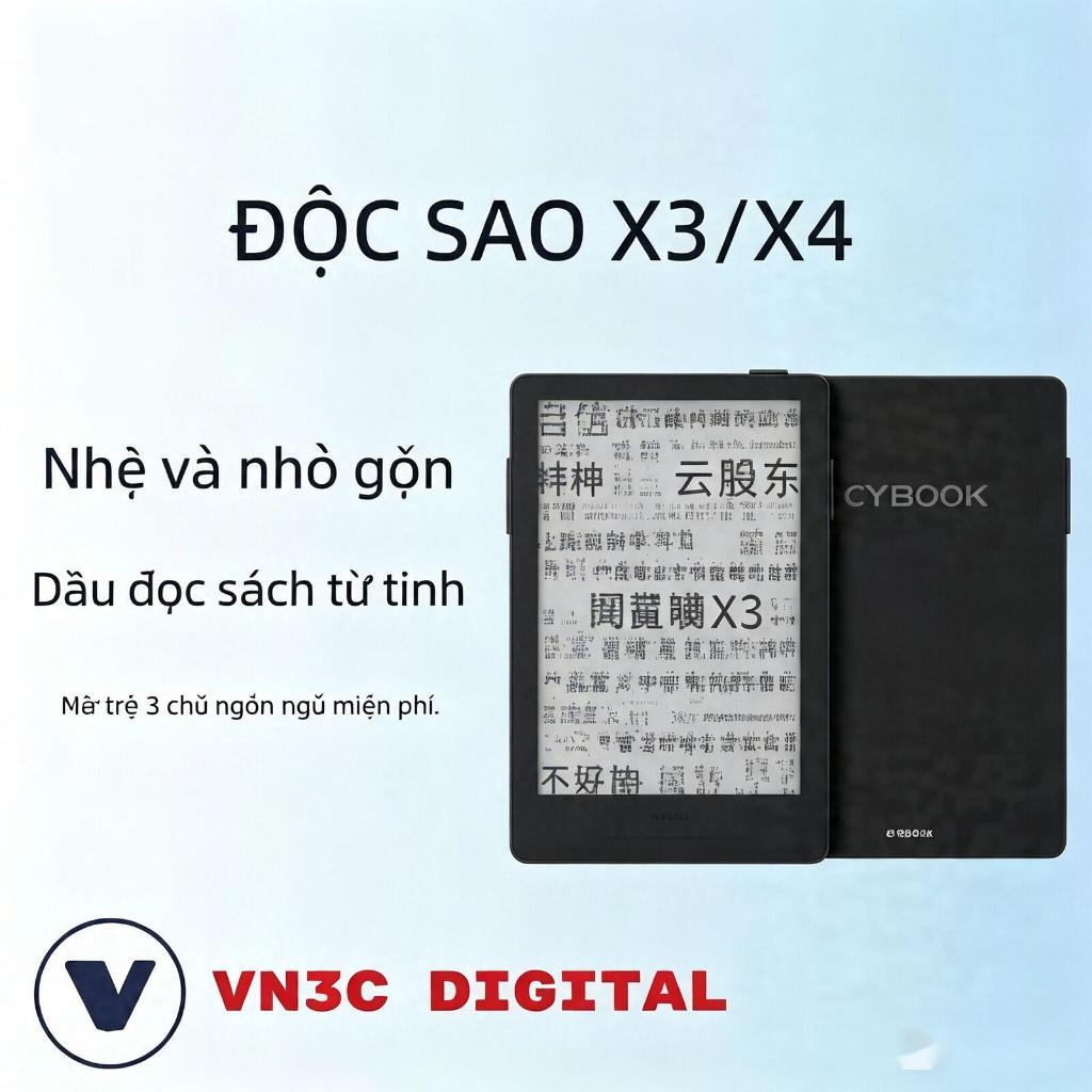 Máy đọc sách điện tử XTEINK X3/X4/X4 Pro hoàn toàn mới màn hình 3.7/4.3 inch Hàng chính hãng 100%