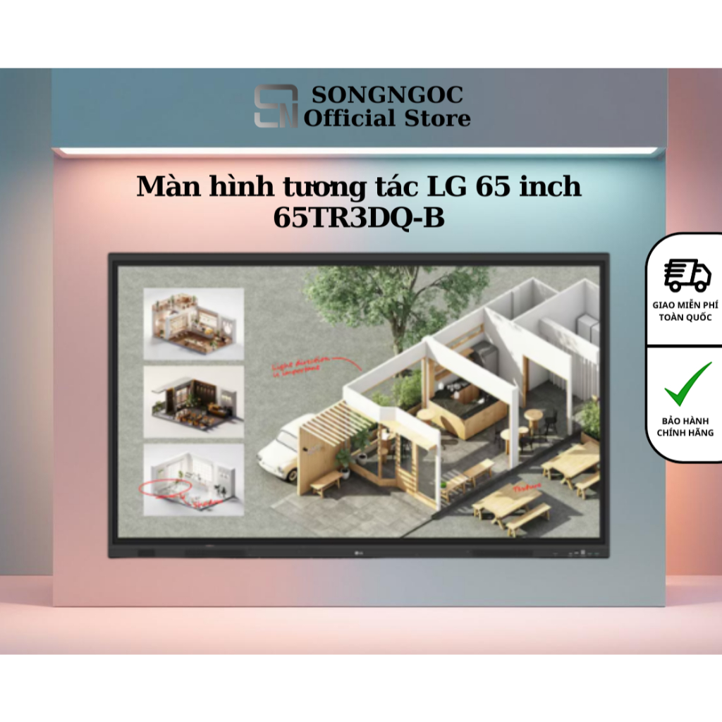 [65TR3DQ-B] - Màn hình tương tác LG 65 Inch