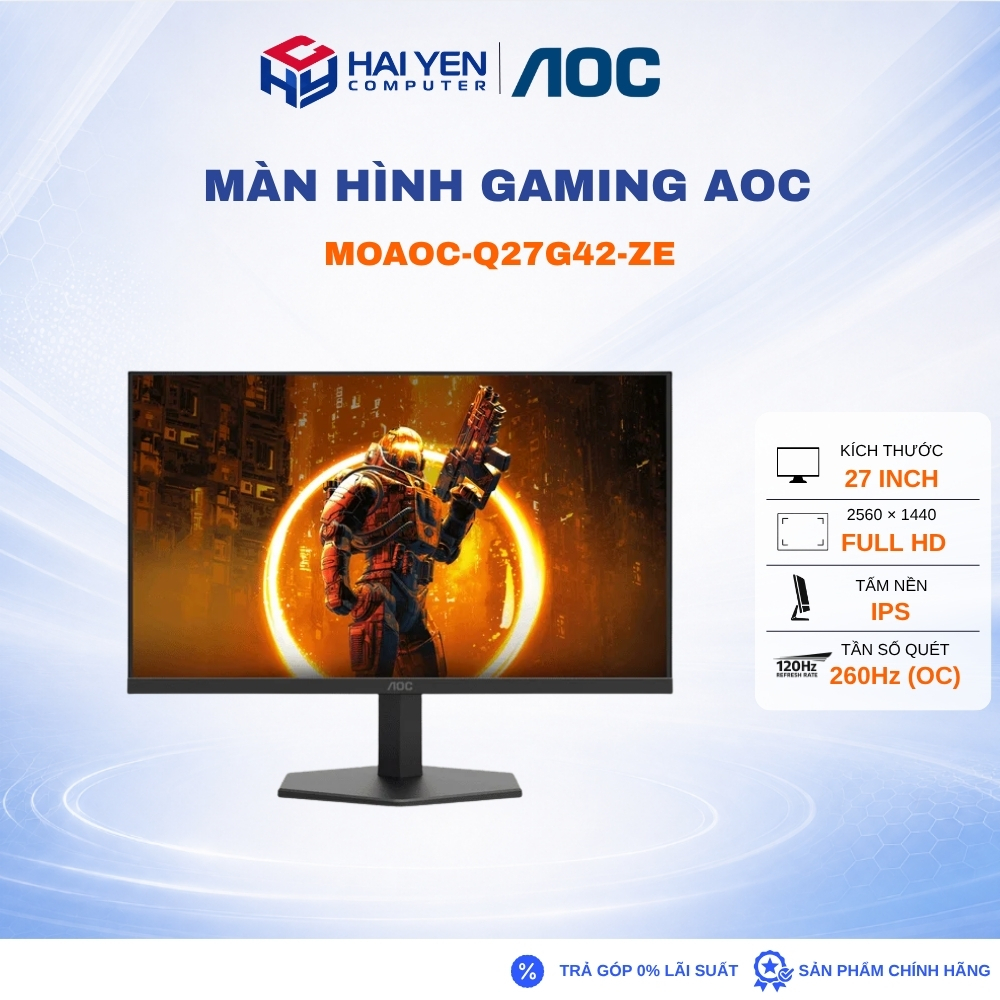 Màn Hình Gaming AOC Q27G42ZE /27 inch - IPS - 2K - 260Hz - 0.3ms