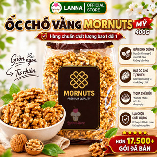 Nhân Óc Chó Mỹ Mornuts 400g Tách Vỏ Loại 1 – Hạt Óc Chó Nguyên Béo Bùi Ăn Kiêng Eat Clean Làm Sữa