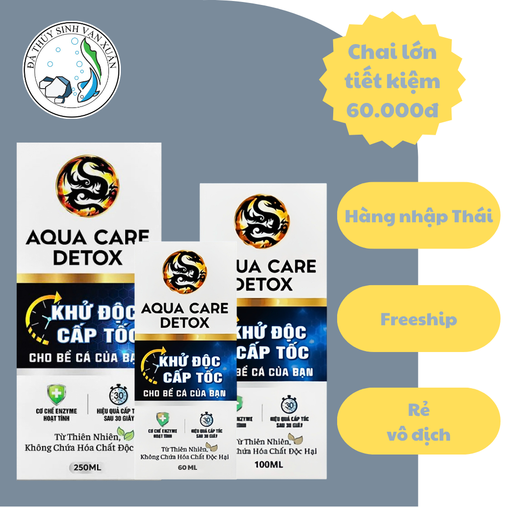 Aqua Care Detox Khử Độc Bể Cá Cấp Tốc