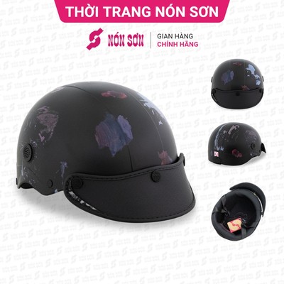 Mũ bảo hiểm lỗ thông gió họa tiết NÓN SƠN chính hãng BMP-ĐN129