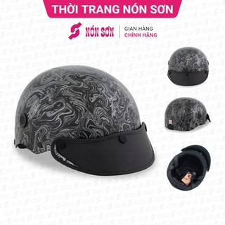 Mũ bảo hiểm lỗ thông gió họa tiết NÓN SƠN chính hãng BMP-ĐN128