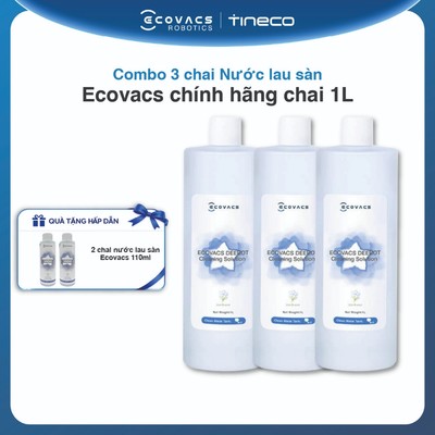 [Mua 3 tặng 2] Nước lau sàn Ecovacs chính hãng chai 1L, chuyên dụng cho Robot