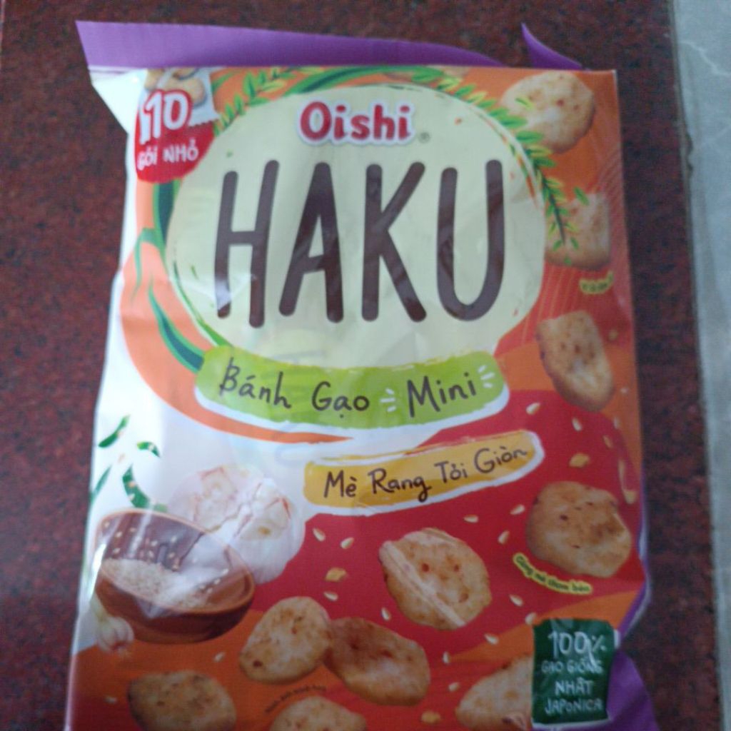 bánh gạo oishi haku