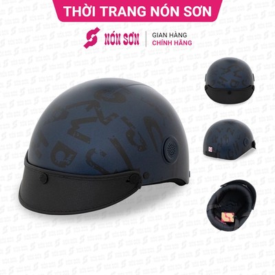 Mũ bảo hiểm họa tiết lỗ thông gió NÓN SƠN chính hãng DMP-XH545