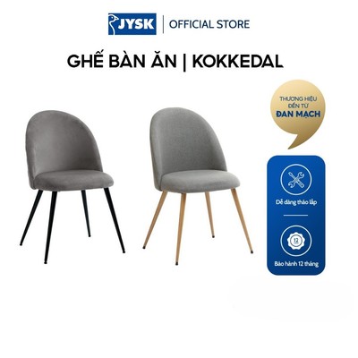 Ghế bàn ăn | JYSK Kokkedal | kim loại/polyester | nhiều màu | R52xS54xC84cm