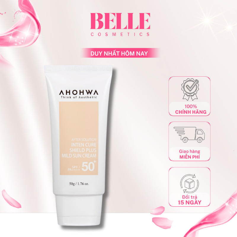 Kem Chống Nắng Phổ Rộng AHOHWA Mild Sun Cream SPF50+ PA++++ Tuýp 50g