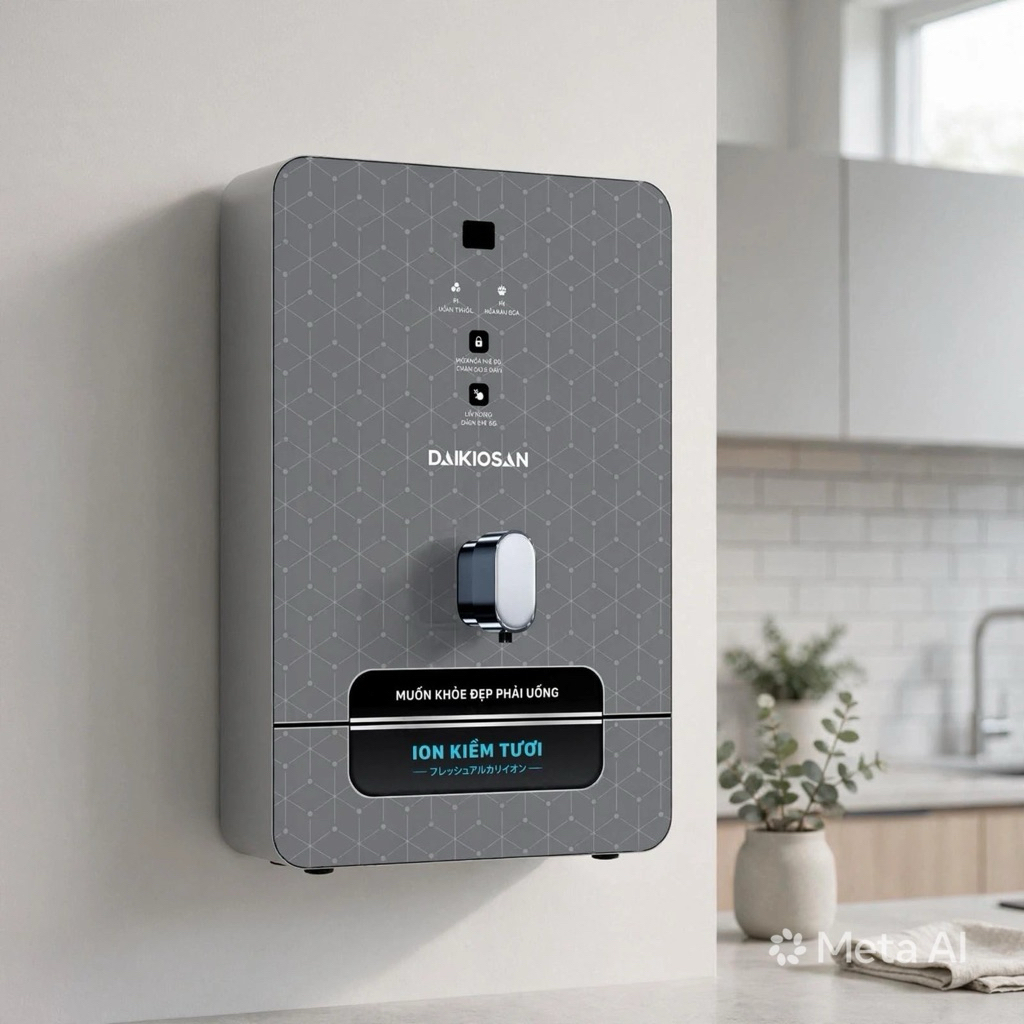 Máy Biến Đổi Nước RO Thành Nước Ion Kiềm Tươi Daikiosan DN068 / DN070 - Công Nghệ Điện Phân Magie Độ