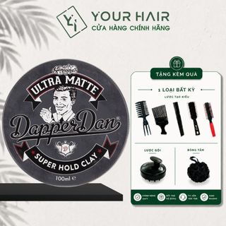 Sáp vuốt tóc Dapper Dan Ultra Matte Clay - 100ml