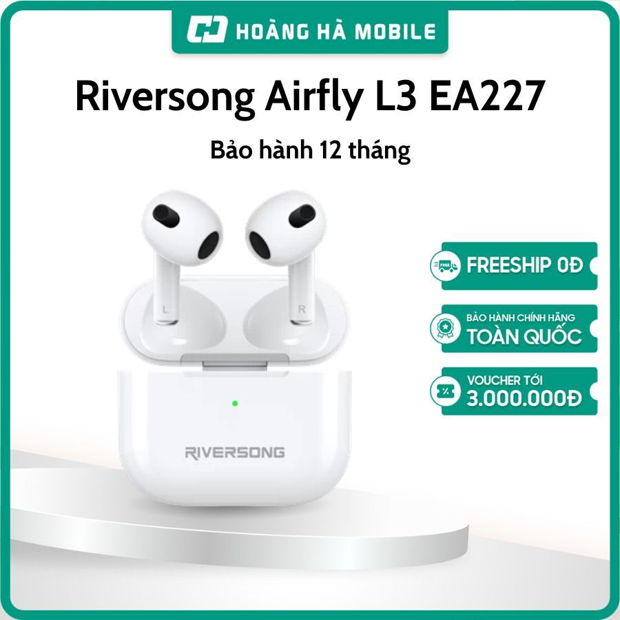 Tai nghe không dây Riversong Airfly L3 EA227 – Bảo hành chính hãng 12 tháng
